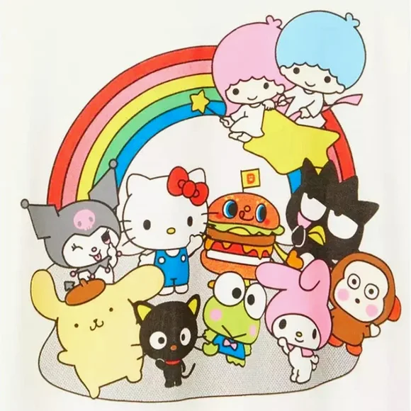 NWT Torrid Sanrio Hello Kitty & Friends Ringer Tee, sz 4 - Picture 3 of 7